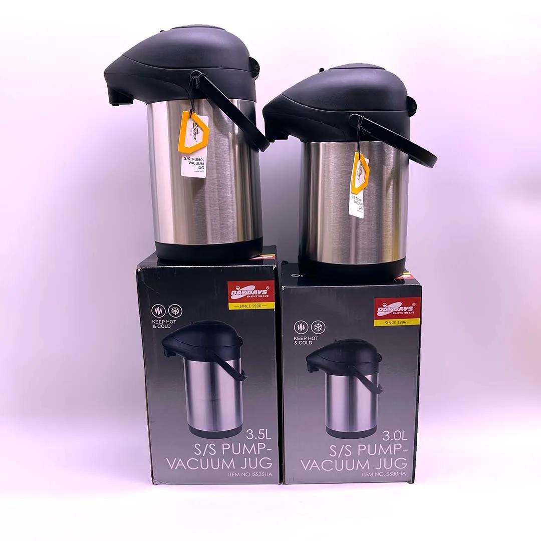 DAYDAYS 2.5L, 3.0L и 3.5L Нержавеющая сталь насос-вакуумный кувшин - оптовая продажа (ST-1096, ST-1099, ST-1100)