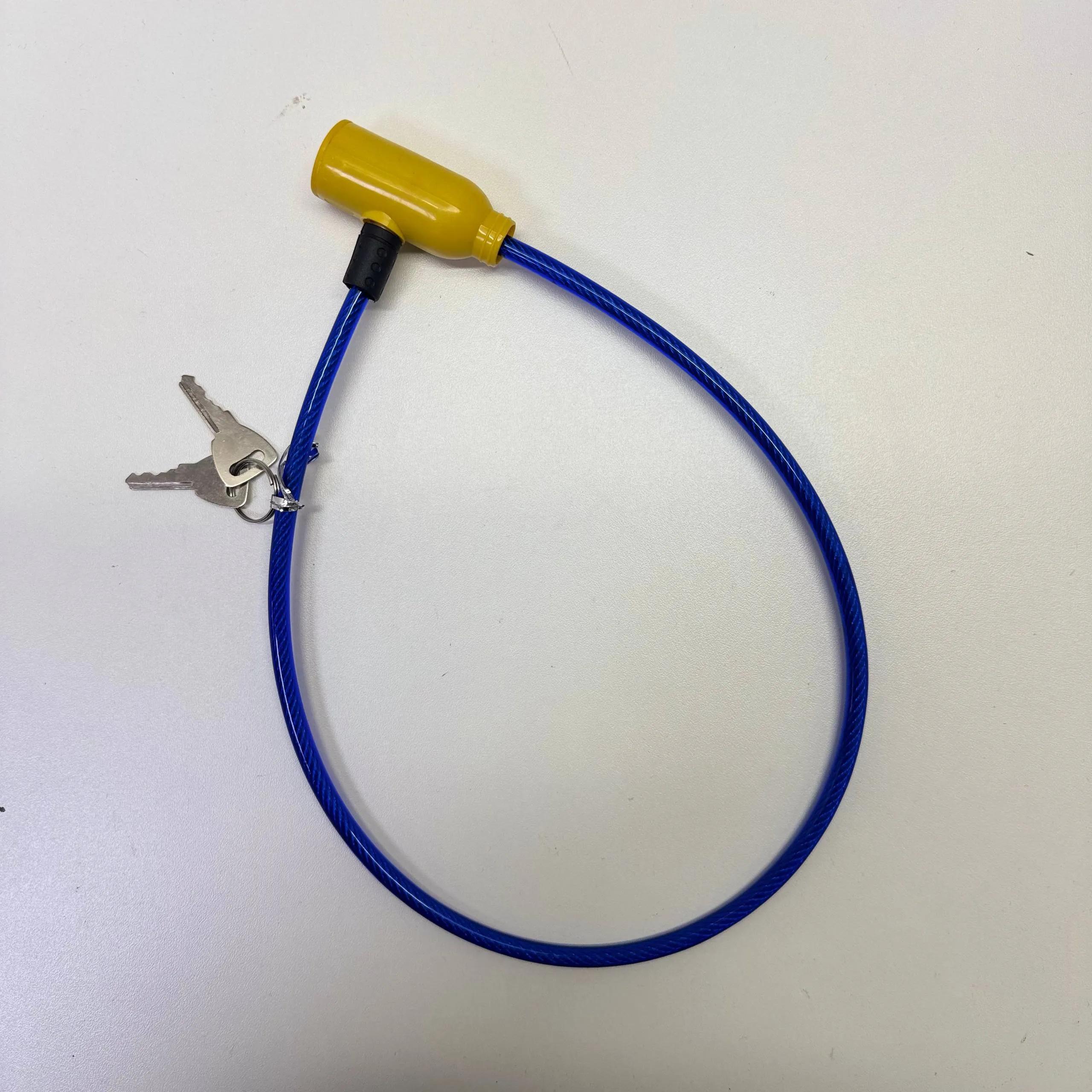 Велосипедный тросовый замок с ключами (ST-842)