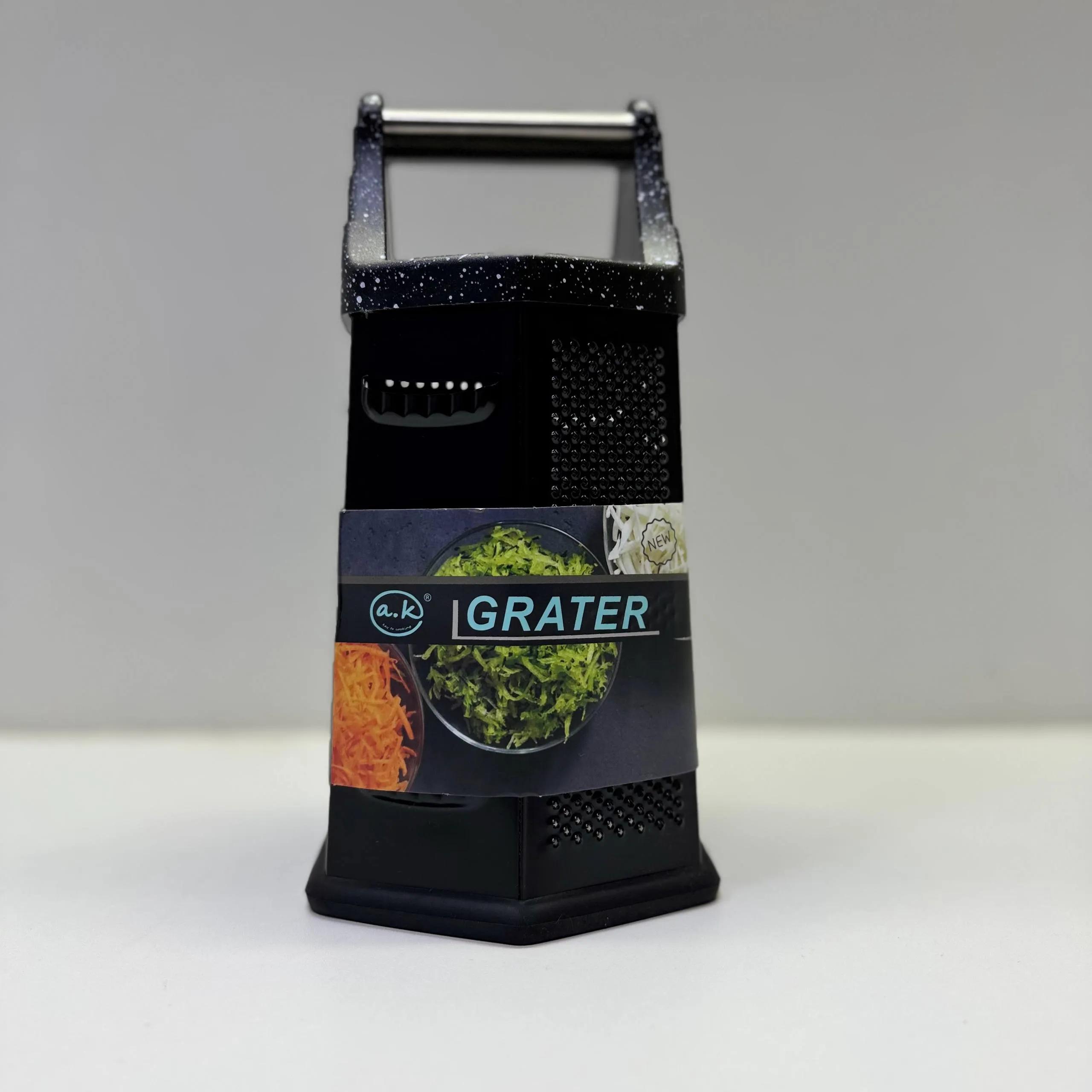 Терка многогранная черная для кухни (ST-2322) 