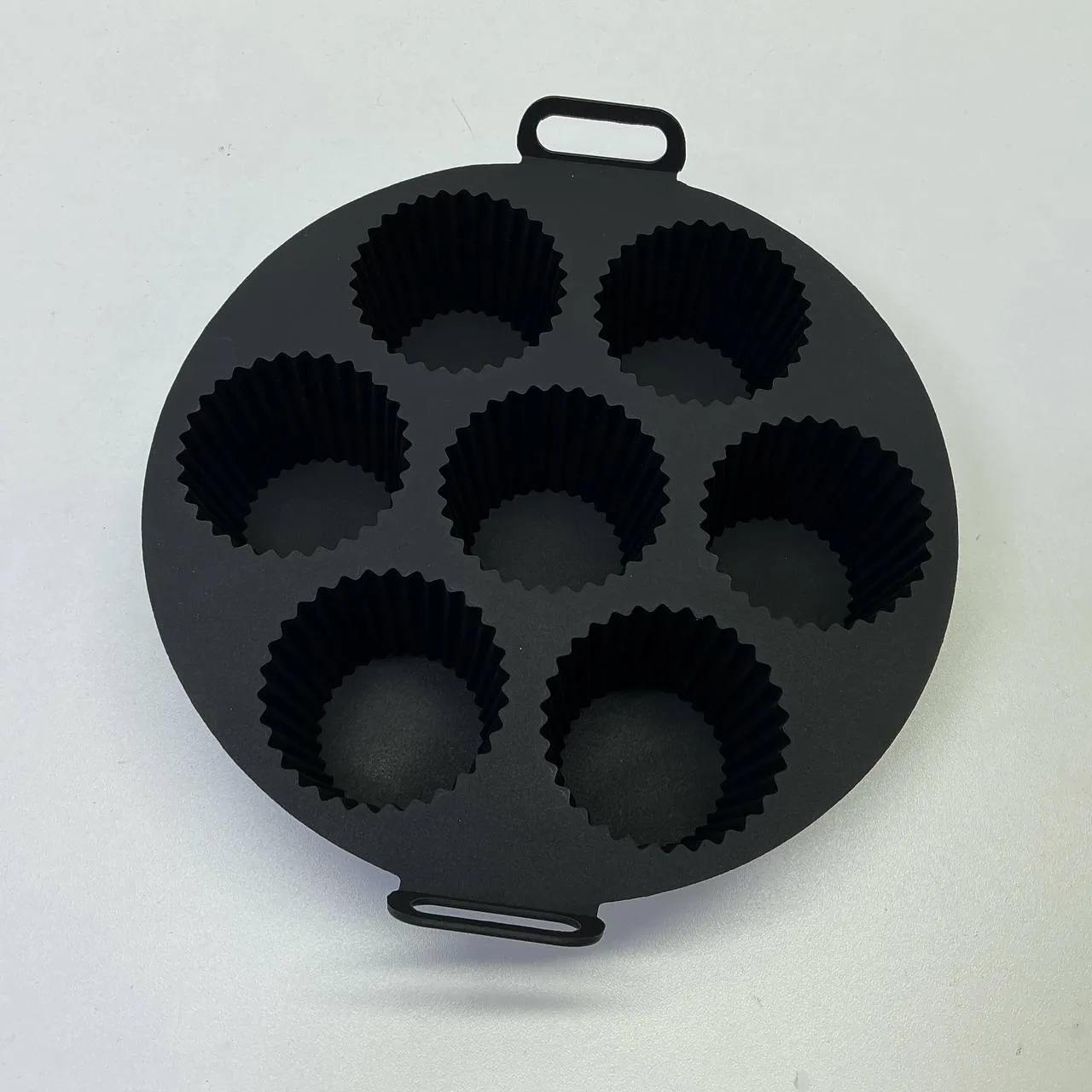 Силиконовая круглая форма для кексов (ST-4689)