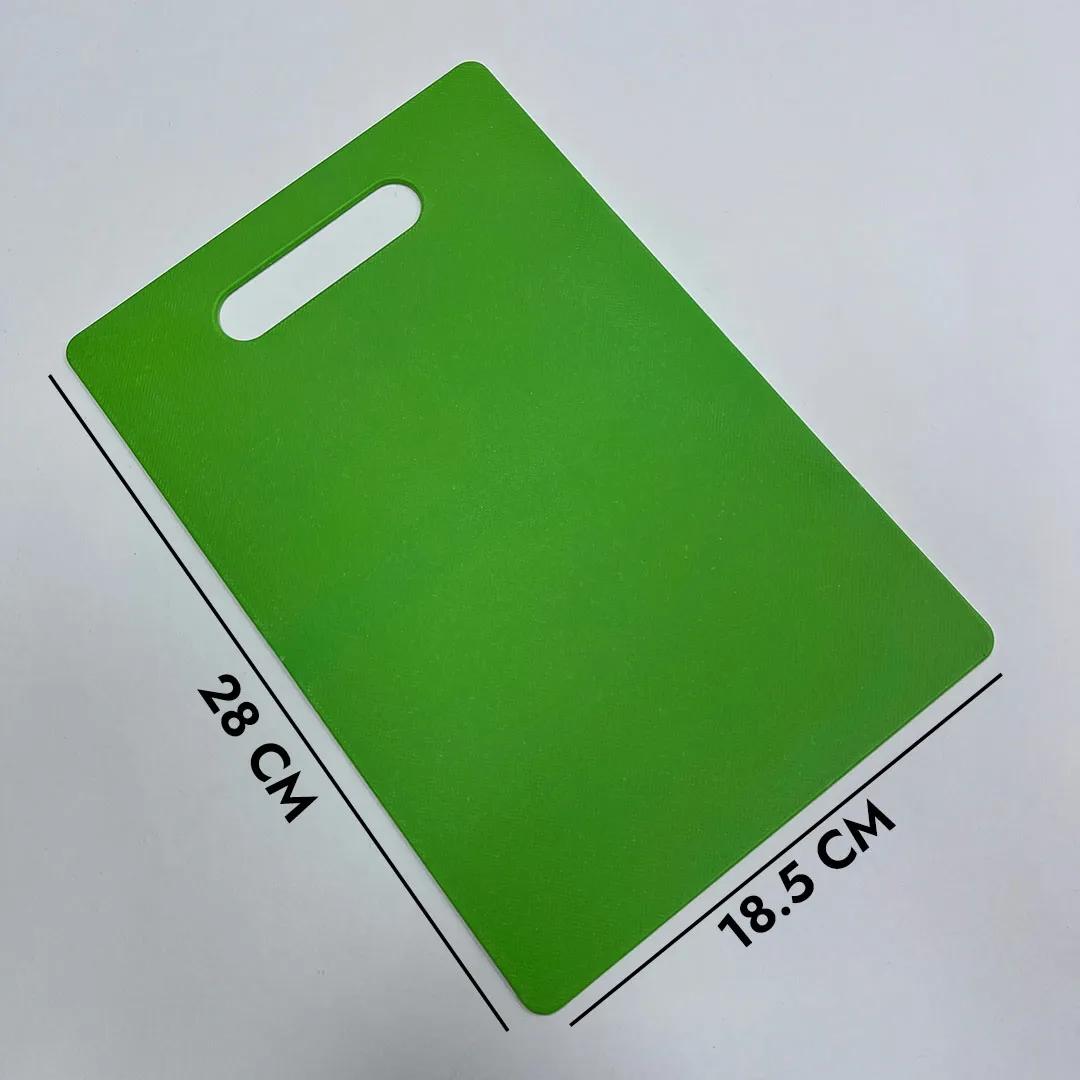 Разделочная доска пластиковая 28×18,5 см, двусторонняя, из пищевого HDPE, нескользящая, с ручкой (ST-4836)