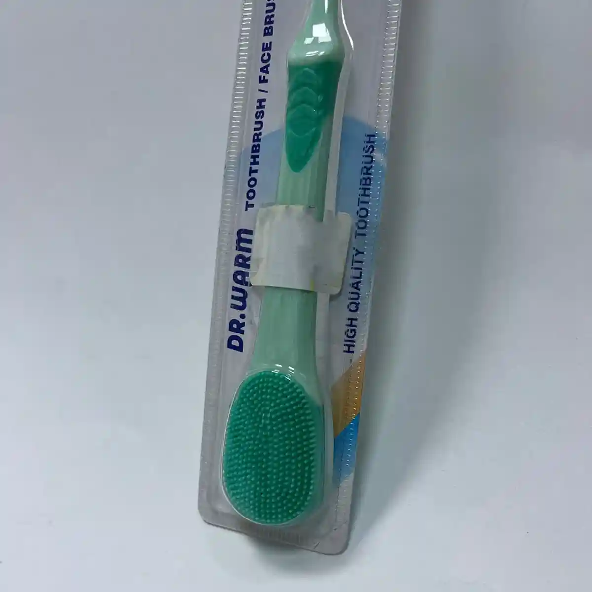 Щетка 2-в-1 Dr. Warm зубная щетка, с мягкой 3D-щетиной и силиконовой насадкой для эксфолиации, для взрослых - 2058 - 3