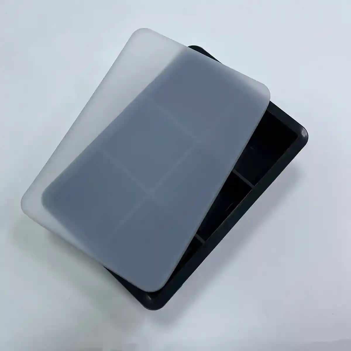 Силиконовая форма для льда с крышкой, 6 крупных ячеек, 16,5×11,5×5 см, пищевой силикон - 2053 - 2