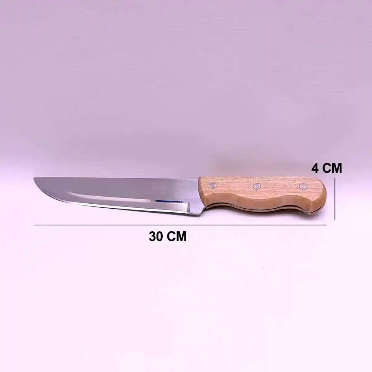 Кухонный нож из нержавеющей стали с деревянной ручкой, 30 см - st-20896