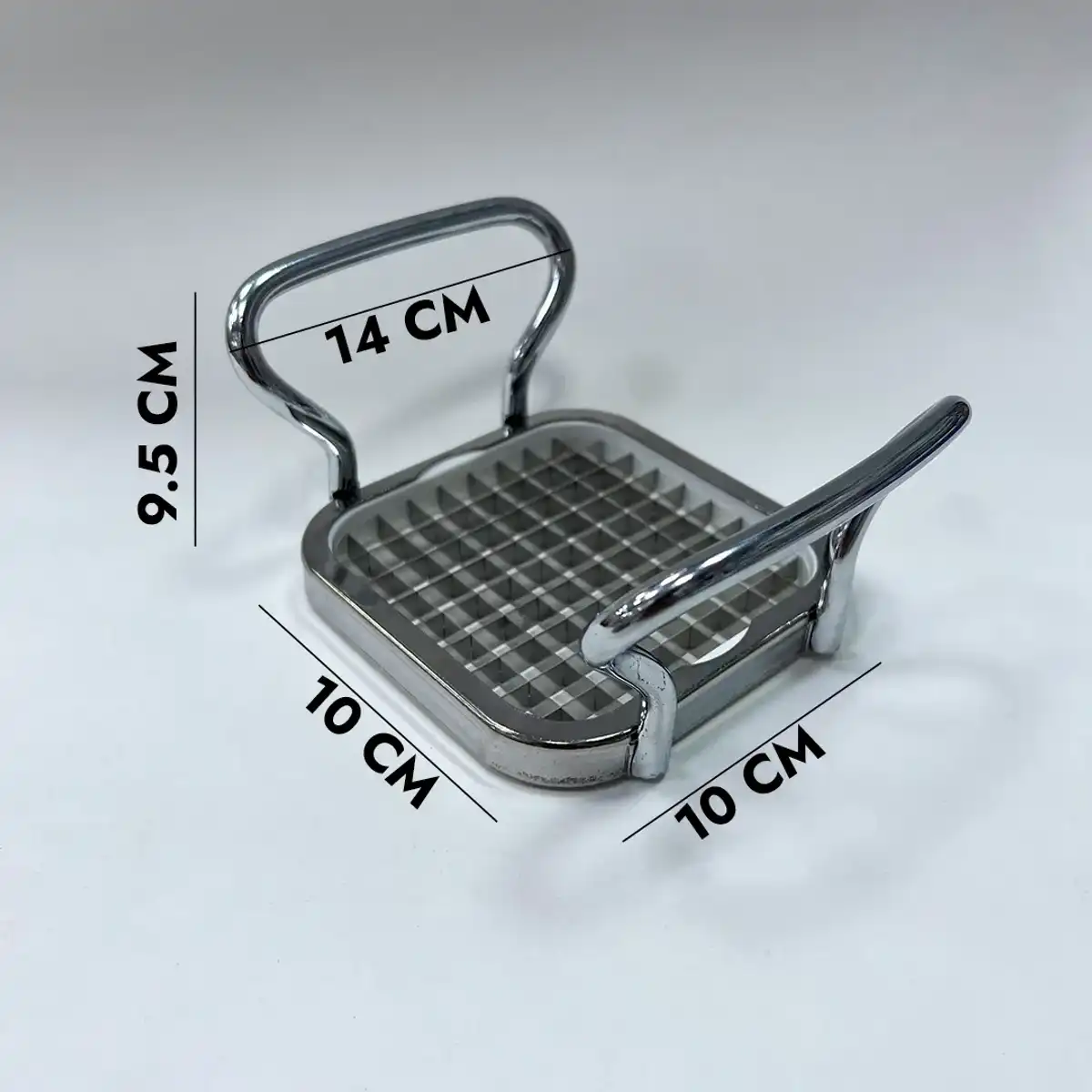 Ручная овощерезка из нержавеющей стали 10x10 см (ST-4980)