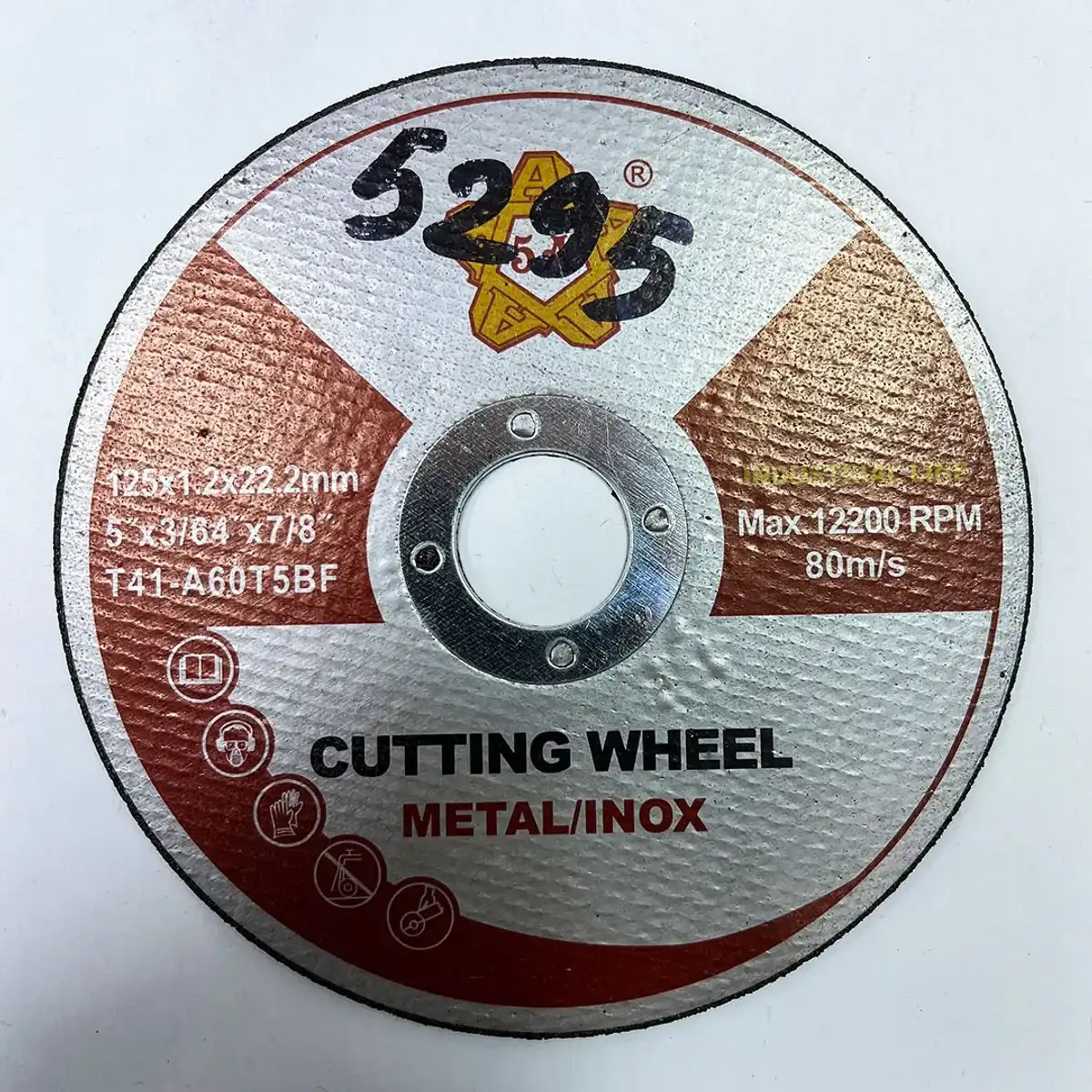 Отрезной круг 125×1,2×22,2 мм для металла и INOX, 80 м/с (ST-5295)