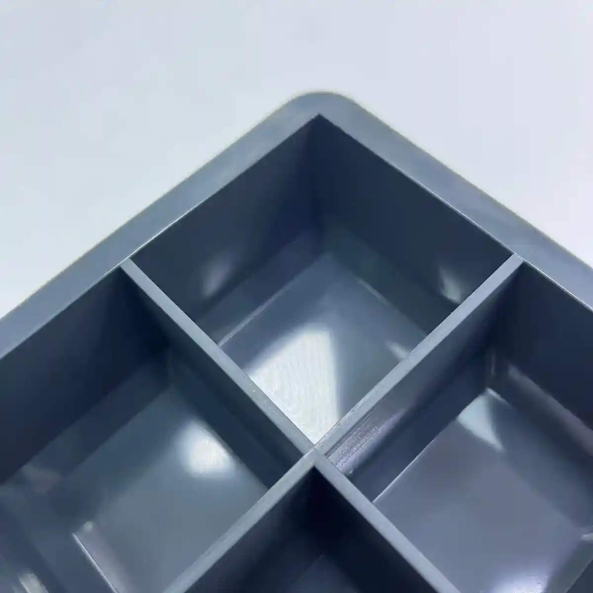 Силиконовая форма для льда с крышкой, 6 крупных ячеек, 16,5×11,5×5 см, пищевой силикон - 2053 - 6