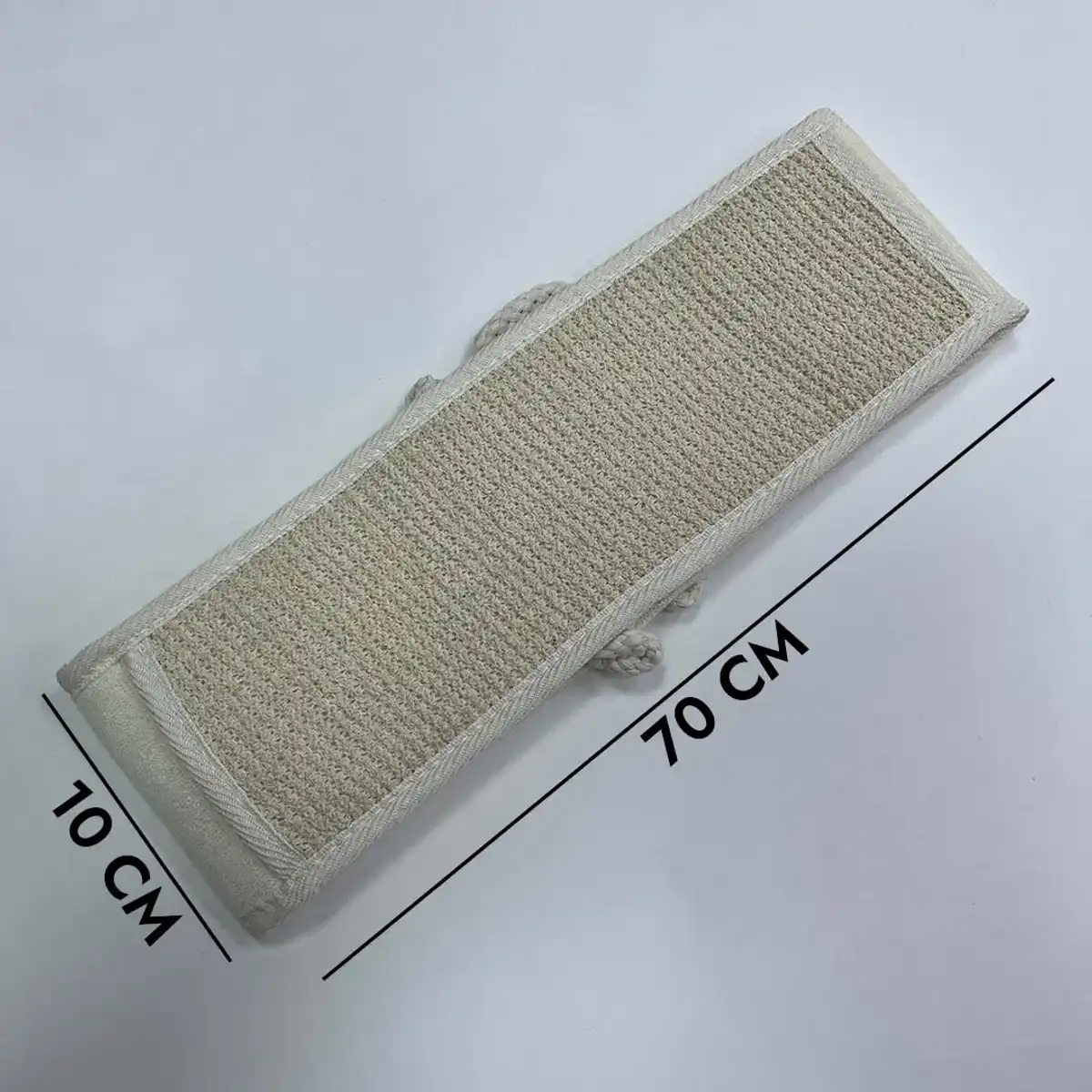 Экфолиирующая лента из сизаля 70x10 см, бежевая, двусторонняя (ST-5182)