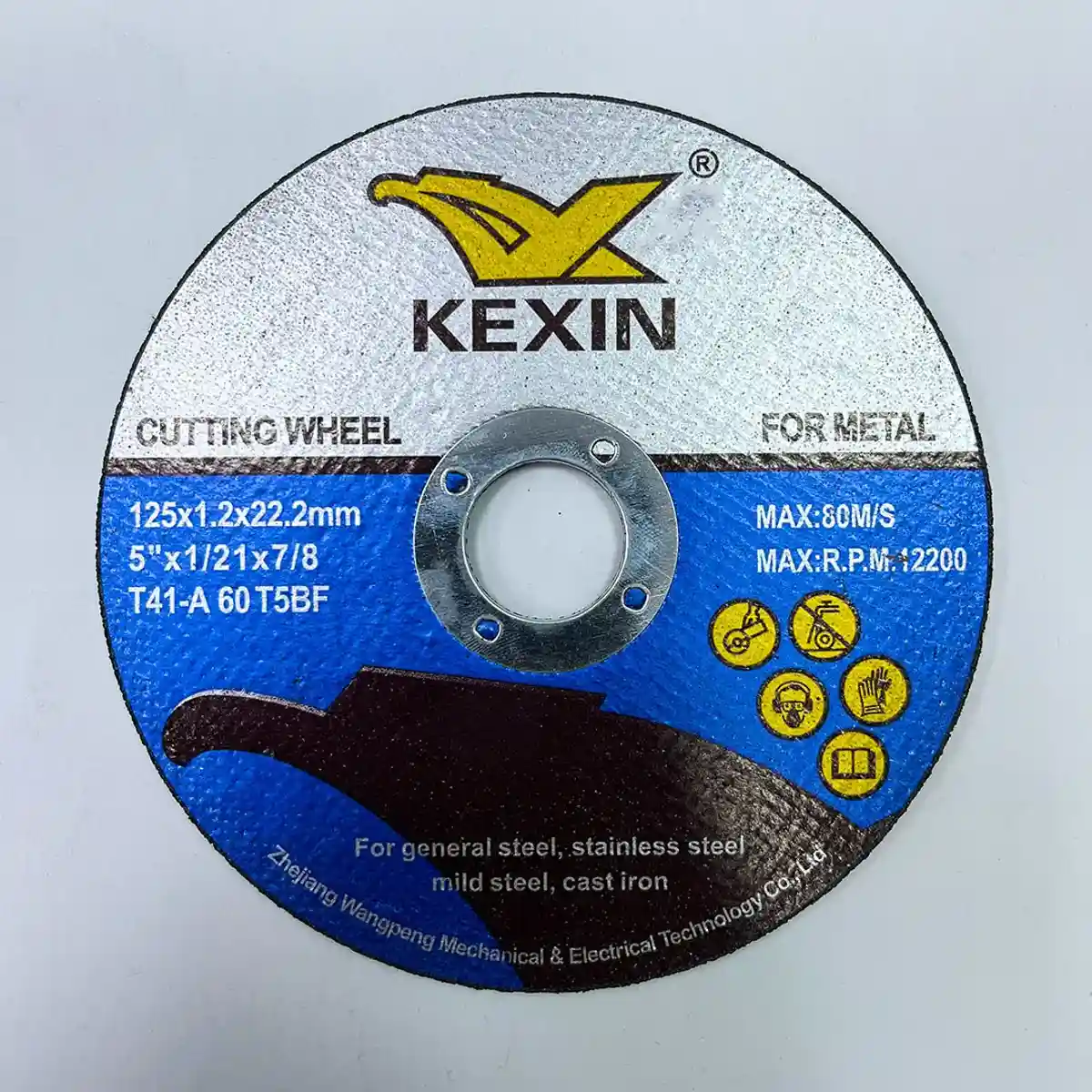 Отрезной круг Kexin 125x1.2x22.2 мм для стали и чугуна, 12200 об/мин - ST-5296