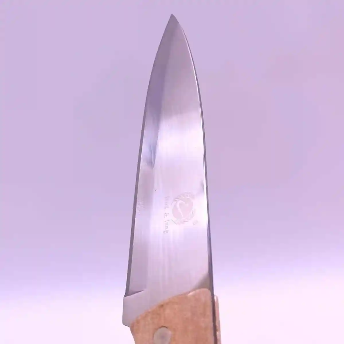 Кухонный нож из нержавеющей стали с деревянной ручкой, 30 см - 1437 - 3