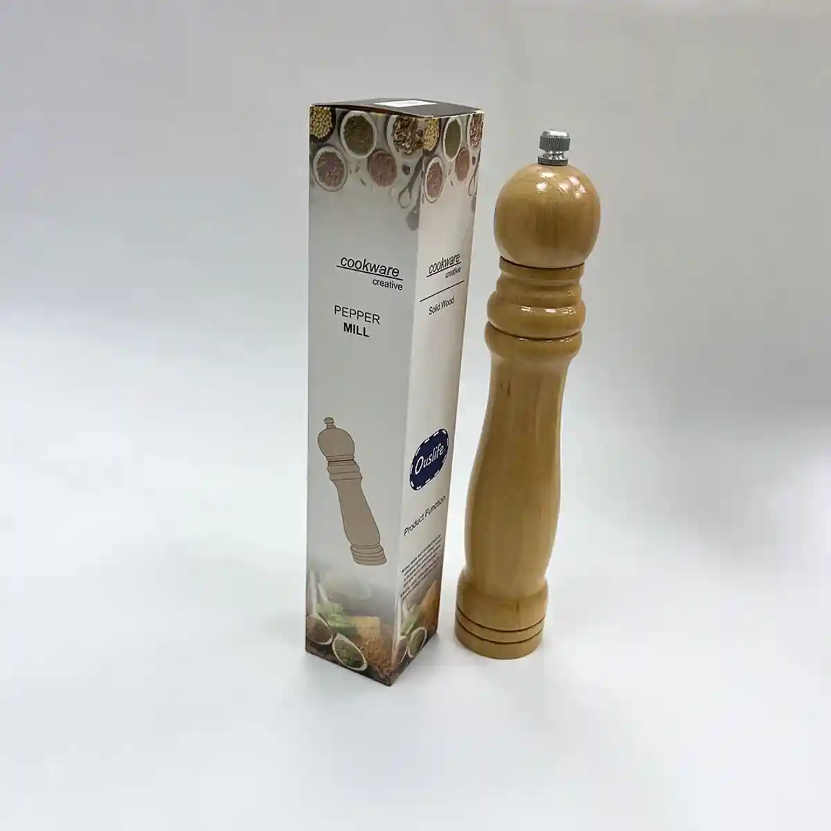 Мельница для перца и соли 25,5 см, дерево - 2143 - 2