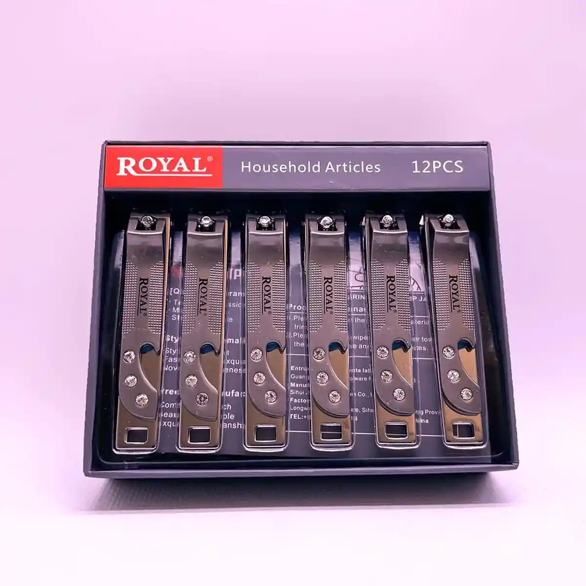 Оптом: Кусачки для ногтей Royal, 12 шт - 1432 - 2