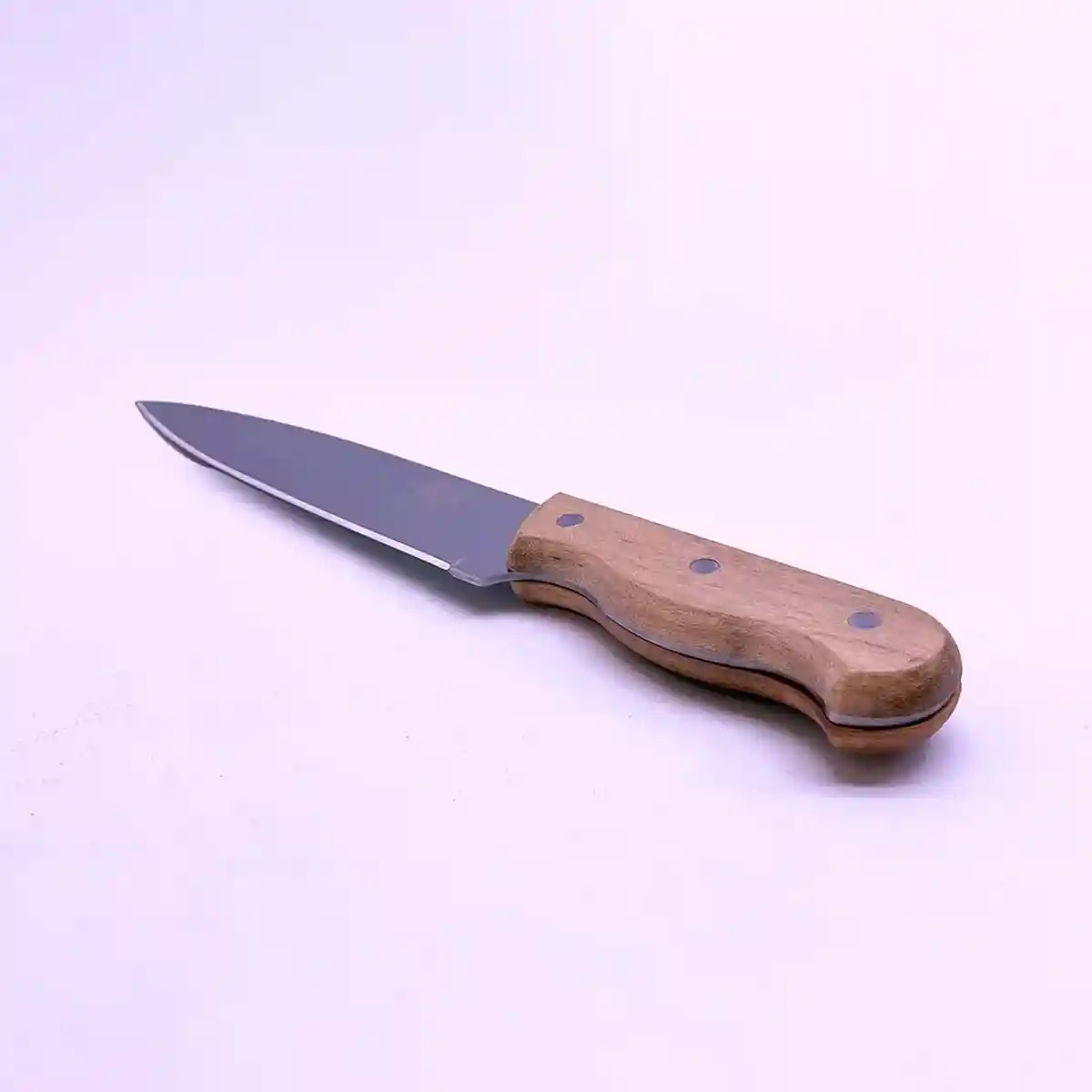 Кухонный нож из нержавеющей стали с деревянной ручкой, 30 см - 1437 - 2