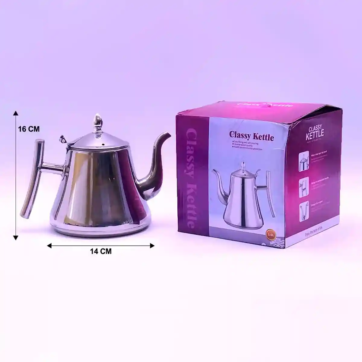 Чайник из нержавеющей стали Classy Kettle - оптом по выгодной цене - 1405 - 2
