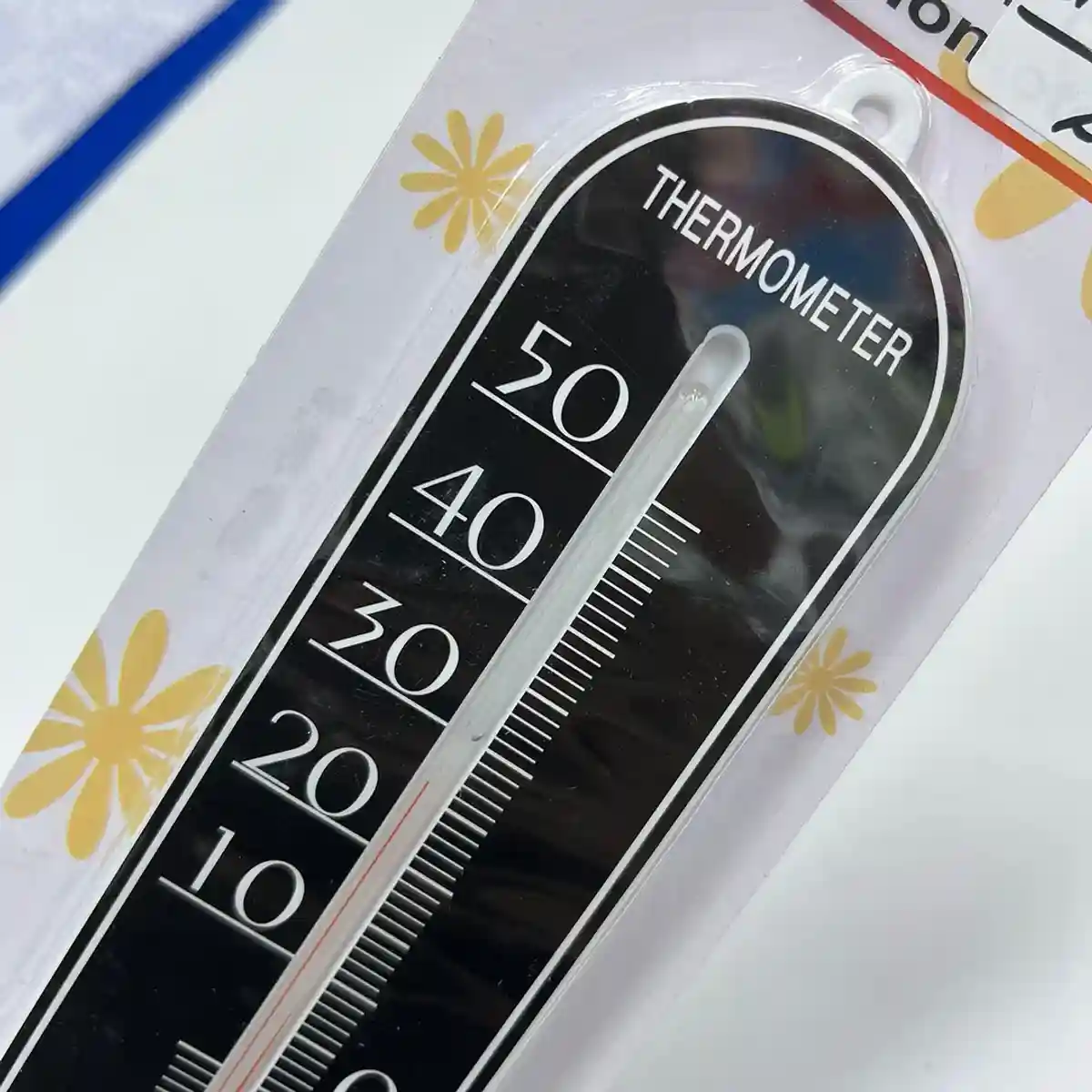 Настенный аналоговый термометр, диапазон -40…+50°C, с безопасной жидкостью - 2042 - 2