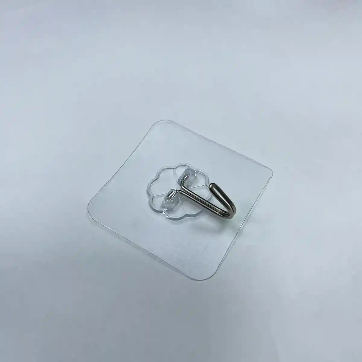 Самоклеящийся крючок прозрачный 5x5 см до 5 кг - 2116 - 5